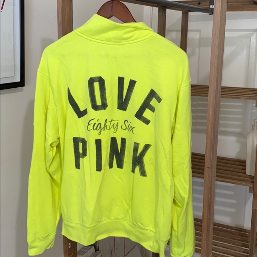 Pink 3/4 zip up